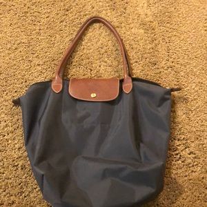 gray large longchamp